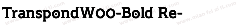 TranspondW00-Bold Re字体转换